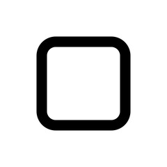 Poster - Square line icon vector