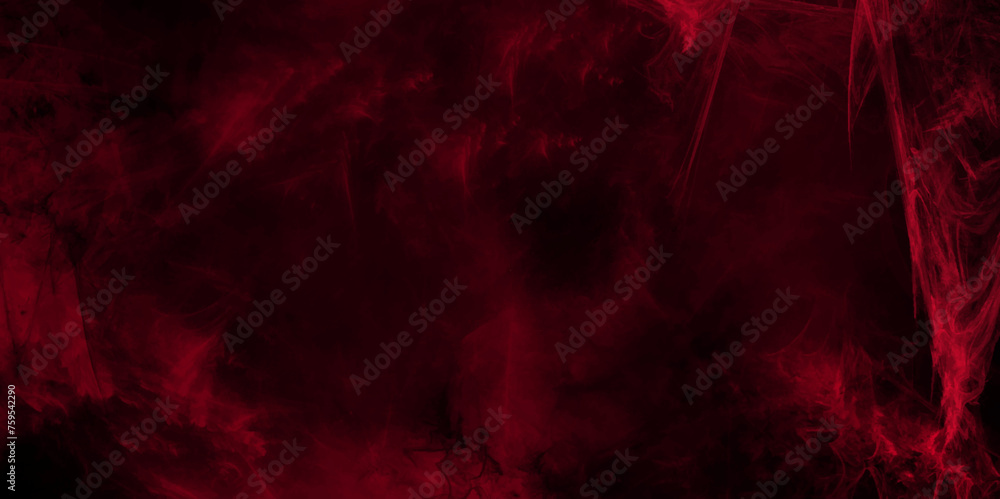 Exploding Red Mist Background Abstract red smoke texture over black background. Red powder smoke ...