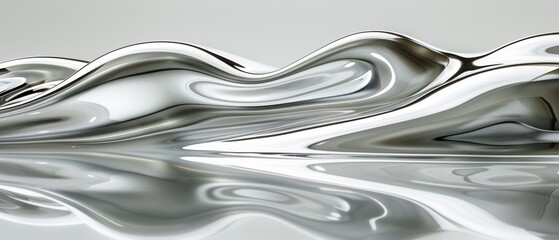 a close up of a white and silver object with a reflection on the surface of the surface of the water