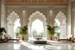 An Indian palace infused with AI aesthetics