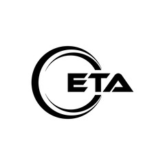 ETA Logo Design, Inspiration for a Unique Identity. Modern Elegance and Creative Design. Watermark Your Success with the Striking this Logo.