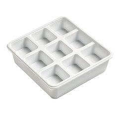 Canvas Print -  white plastic ice cube tray