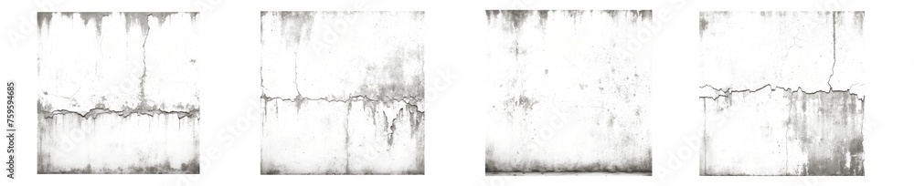 set of grunge texture overlays isolated on transparent background Stock ...