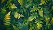 Tropical green plant background