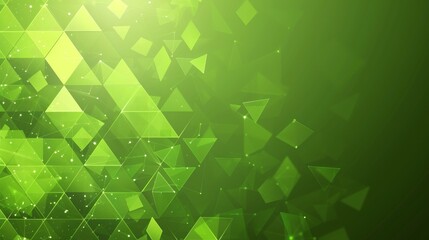 geometric green tech background