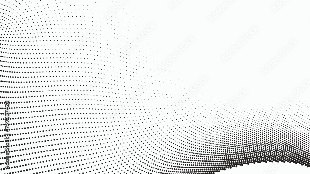 Halftone texture pattern background black and white vector image for ...