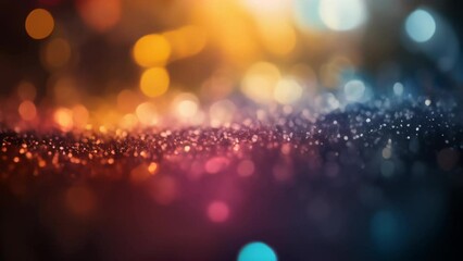 Poster -  Vivid Blurred Lights - A Dynamic Abstract Background