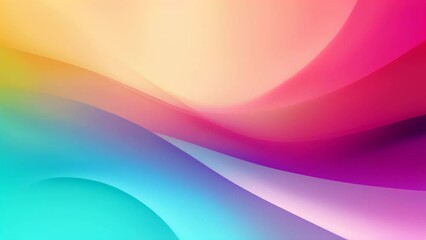 Wall Mural -  Vibrant abstract waves, perfect for digital art or video backgrounds