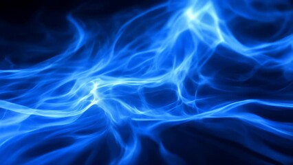 Sticker -  Ethereal Blue Smoke - A Dynamic Abstract Background