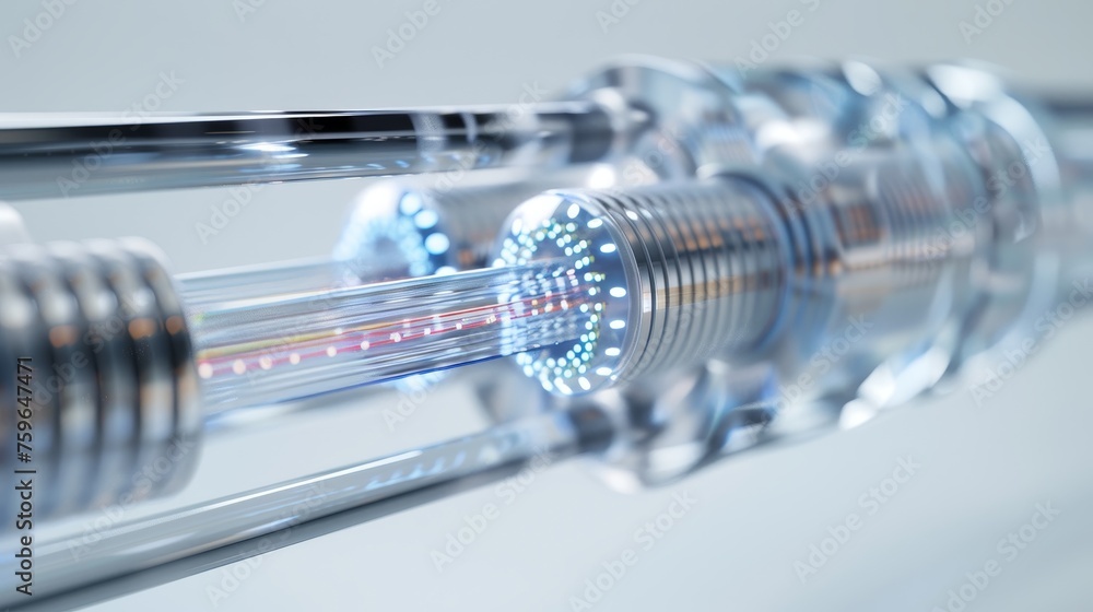 Detailed diagram demonstrates intricate design of fiber optic cable ...
