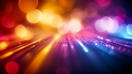 Canvas Print -  Vivid Blurred Lights - A Dynamic Background for Your Next Project