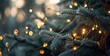 blur christmas tree light