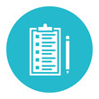 © SAMDesigning - Checklist icon vector image. Can be used for Ski Resort.