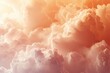 Abstract pink sky with cloud and sunlight ,sweet background and wallpaper 