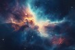 commercial background with space galaxy vibrant color