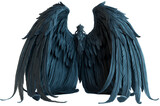 Fototapeta Pokój dzieciecy - Black wings. Ai generated image