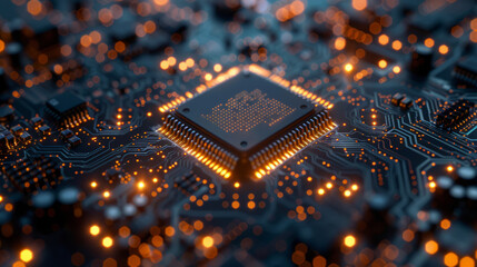 technological background. modern technology. cpu or central processing unit