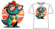 Dino Cool clothing t shirt design.