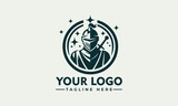 Fototapeta  - Simple Knight Rider Logo Vector Unique and Striking Design for Brand Identity Premium Raider Symbol