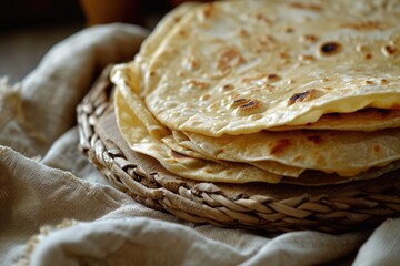 Wall Mural - homemade chapati