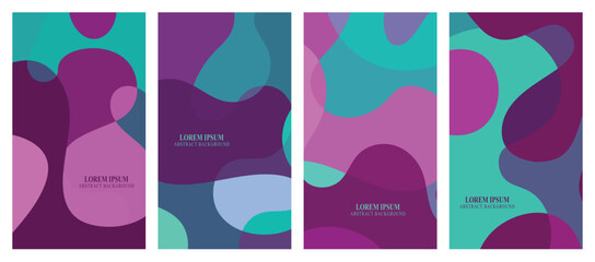 Abstract Wavy Set Background.
