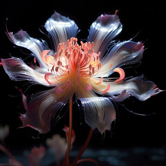 Canvas Print - Time-lapse of a flower blooming. 