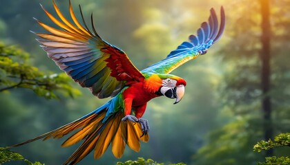Wall Mural - Colorful Parrot 