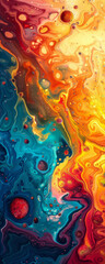 close-up of earth during solar storm in vibrant pop surrealist style gen ai