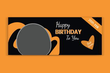 Wall Mural - Birthday design, birthday cover design