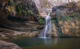 Fototapeta Londyn - Beautifull waterfall at Campdevanol, Catalonia