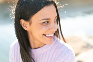 Wall Mural - Young woman at outdoors