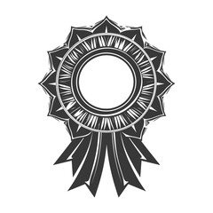 silhouette award rosette black color only