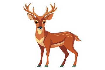  deer on a clean vector design