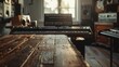 © Vladimir - Modern Music Record Studio Control Desk. Studio for recording music and sound in natural light.