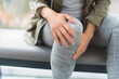 © ZayWin - Knee joint pain of woman. Concept of osteoarthritis, rheumatoid arthritis or ligament injury