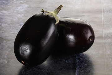 Ripe tasty natural organic eggplant