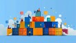 Containerization with Docker and Kubernetes, containerization with Docker and Kubernetes with an image featuring developers containerizing applications, AI