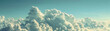 background of blue sky and white clouds. a banner depicting a blue sky and lush clouds.