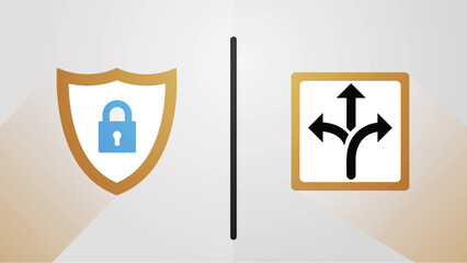 Wall Mural - flat computer security icons. vector illustration