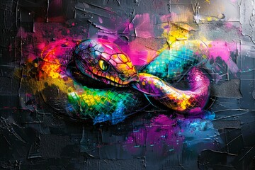 Wall Mural - colorful, design, graffiti on wall