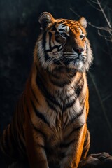 Sticker - portrait of a beautiful tiger in the wild