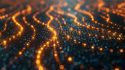Leinwandbilder - An abstract design concept of a blockchain cryptocurrency digital encryption, a digital money exchange, a global network of connections, and a technology background.