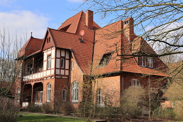 Poster - Blick auf Kloster Lüne in der Stadt Lüneburg in Niedersachsen	