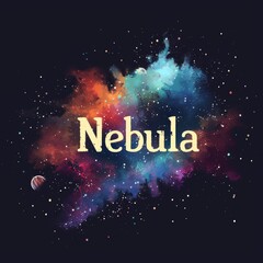 Wall Mural - Nebula Brand Logo: Mysterious, Unique, Memorable Generative AI