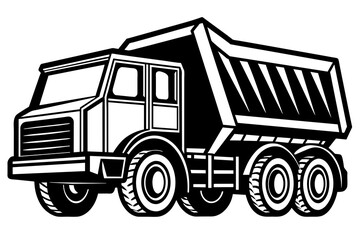 dump truck vector illustration