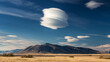 Dramatic Lenticular cloud over the Pampas