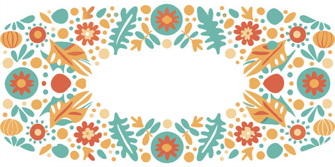 Wall Mural - Mexican background festive backdrop for festival Cinco de mayo. Mexico poster. Colorful traditional mexican folk art pattern with flowers and pottery