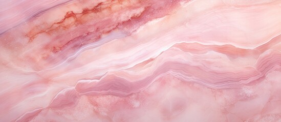 Canvas Print - Close up of a pink marble texture with intricate patterns resembling wood grains. The magenta and peach hues create an artful design that looks like a mix of fur and pork meat ingredients