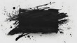 Badge Grunge et audacieux expressif : un autocollant noir dessiné à la main pour une expression de soi à la mode