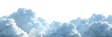 Fototapeta Kosmos - White clouds isolated on transparent background.